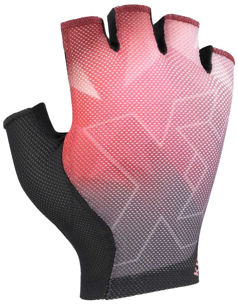 cyklistické rukavice KinetiXx Ledri berry/black