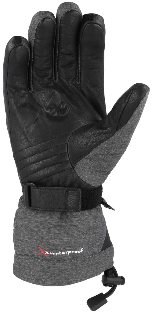 rukavice KinetiXx Alina grey melange/black