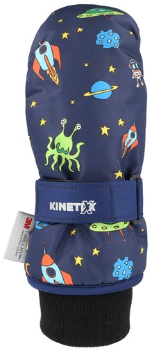 dětské rukavice KinetiXx Carlo Mini blue printed space