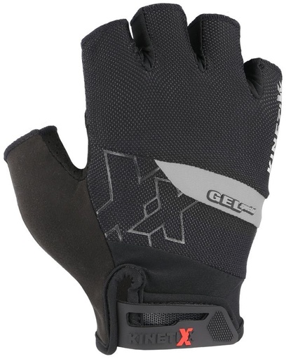 [7021736_01] cyklistické rukavice KinetiXx Lando black/grey