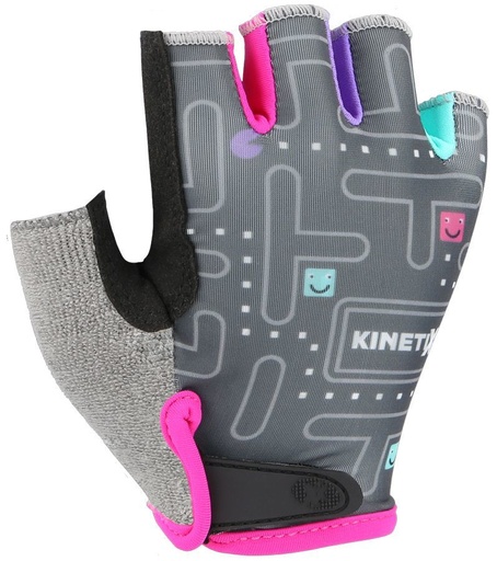 cycling gloves KinetiXx Lexy gray printed